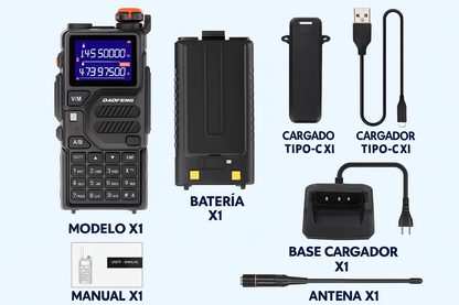 Radio baofeng K5PRO GPS Multibanda Wireless Copy USB C