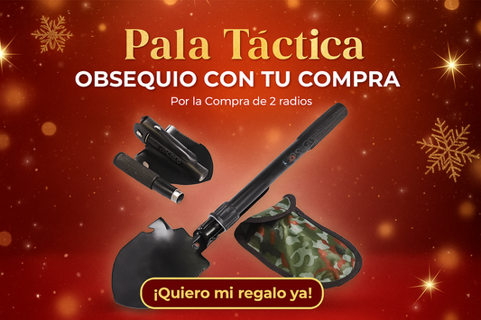 Pala Tactica plegable 4 en 1